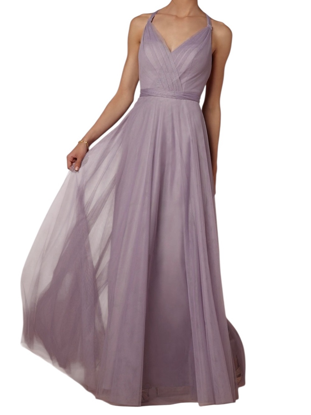 BHLDN Hitherto Zaria Dress in Lilac Grey Size 0 EUC